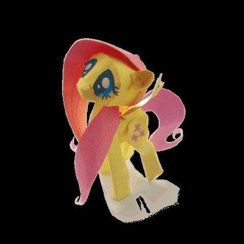 Çocuklar İçin  My Little Pony Kağıt Kübik Oyuncaklar Şablonu  