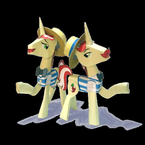 Çocuklar İçin  My Little Pony Kağıt Kübik Oyuncaklar Şablonu  