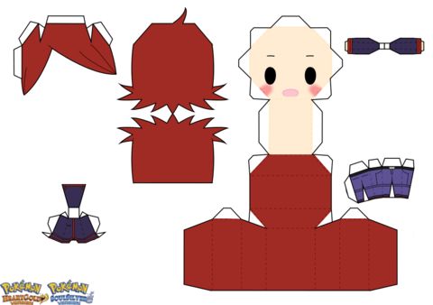 Çocuklar İçin  Pokemon Kağıt Kübik Oyuncaklar Şablonu  