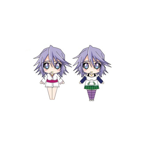 Çocuklar İçin  Rosario Vampire Kağıt Kübik Oyuncaklar Şablonu  