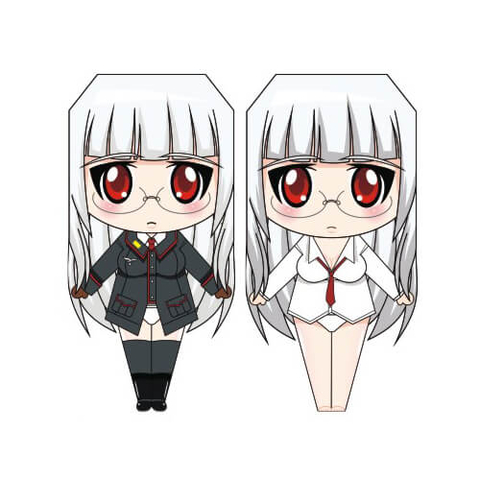 Çocuklar İçin  Strike Witches Kağıt Kübik Oyuncaklar Şablonu  