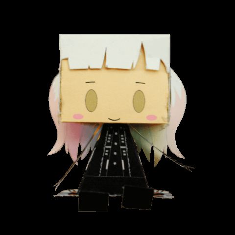 Çocuklar İçin  Vocaloid Kağıt Kübik Oyuncaklar Şablonu  