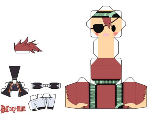 Çocuklar İçin  Chibi Bebekleri Kağıt Kübik Oyuncaklar Şablonu  