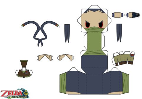 Çocuklar İçin  Chibi Bebekleri Kağıt Kübik Oyuncaklar Şablonu  