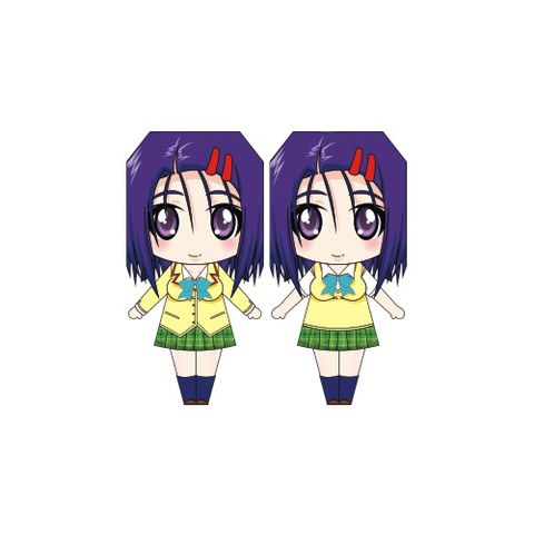 Çocuklar İçin  Chibi Bebekleri Kübik Kağıt Katlama  Şablonu  