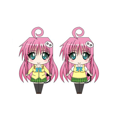 Çocuklar İçin  To Love Ru Kağıt Kübik Oyuncaklar Şablonu  