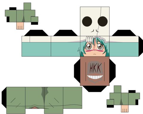 Çocuklar İçin  Bleach Kağıt Kübik Oyuncaklar Şablonu  