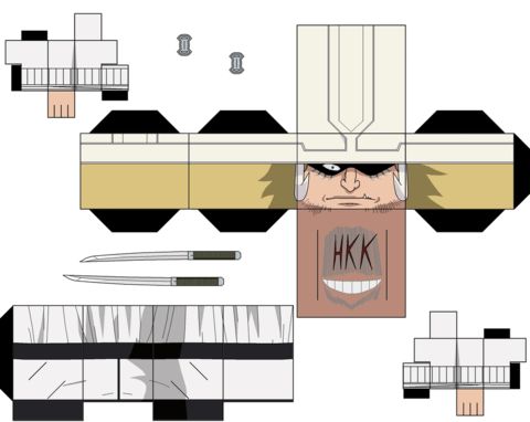 Çocuklar İçin  Bleach Kağıt Kübik Oyuncaklar Şablonu  