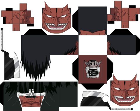 Çocuklar İçin  Bleach Kağıt Kübik Oyuncaklar Şablonu  
