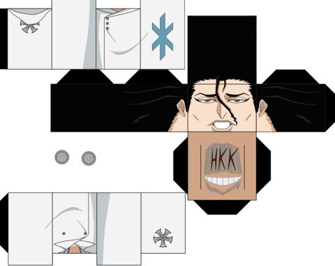 Çocuklar İçin  Bleach Kağıt Kübik Oyuncaklar Şablonu  