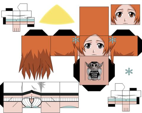 Çocuklar İçin  Bleach Kağıt Kübik Oyuncaklar Şablonu  