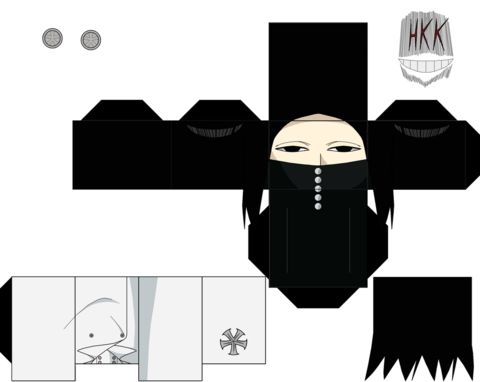 Çocuklar İçin  Bleach Kağıt Kübik Oyuncaklar Şablonu  