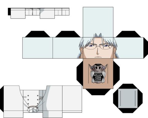 Çocuklar İçin  Bleach Kağıt Kübik Oyuncaklar Şablonu  