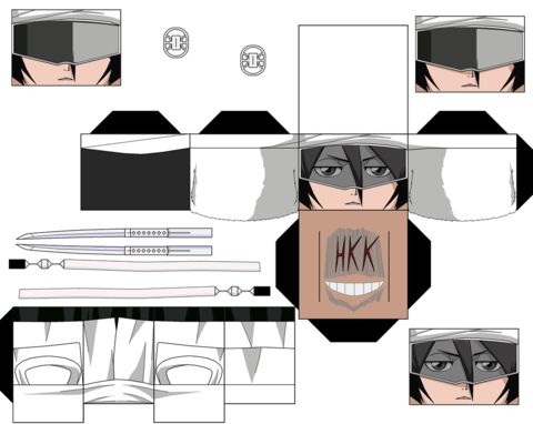 Çocuklar İçin  Bleach Kağıt Kübik Oyuncaklar Şablonu  