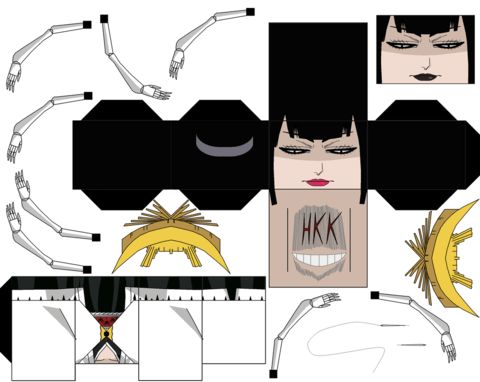 Çocuklar İçin  Bleach Kağıt Kübik Oyuncaklar Şablonu  