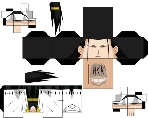 Çocuklar İçin  Bleach Kağıt Kübik Oyuncaklar Şablonu  