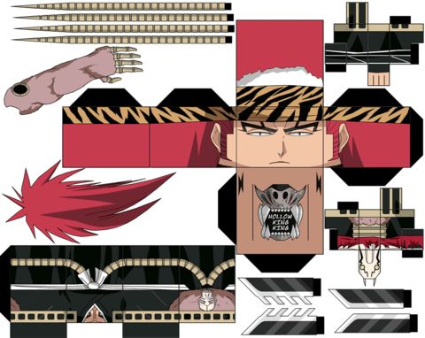 Çocuklar İçin  Bleach Kağıt Kübik Oyuncaklar Şablonu  