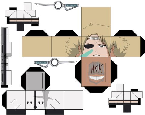 Çocuklar İçin  Bleach Kağıt Kübik Oyuncaklar Şablonu  