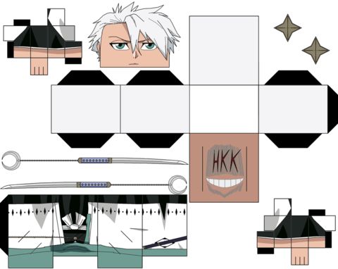 Çocuklar İçin  Bleach Kağıt Kübik Oyuncaklar Şablonu  