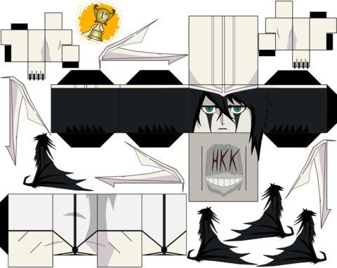 Çocuklar İçin  Bleach Kağıt Kübik Oyuncaklar Şablonu  