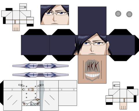 Çocuklar İçin  Bleach Kağıt Kübik Oyuncaklar Şablonu  