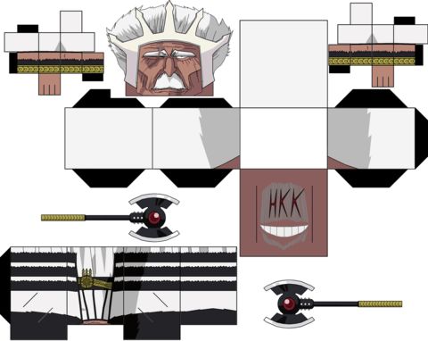 Çocuklar İçin  Bleach Kağıt Kübik Oyuncaklar Şablonu  