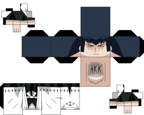 Çocuklar İçin  Bleach Kağıt Kübik Oyuncaklar Şablonu  