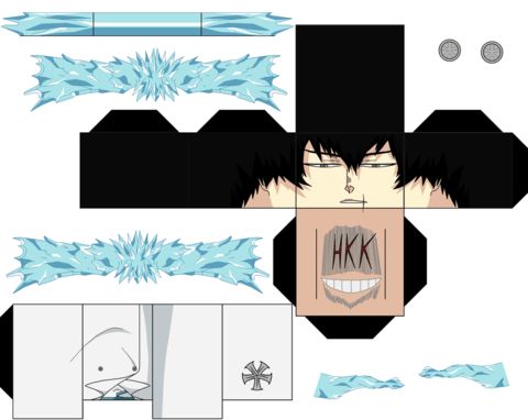 Çocuklar İçin  Bleach Kağıt Kübik Oyuncaklar Şablonu  