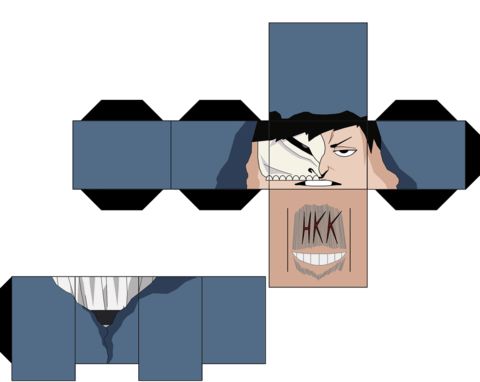 Çocuklar İçin  Bleach Kağıt Kübik Oyuncaklar Şablonu  