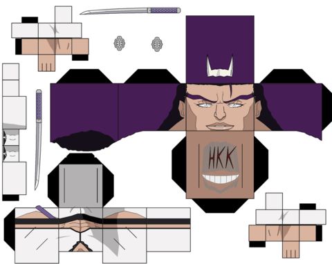 Çocuklar İçin  Bleach Kağıt Kübik Oyuncaklar Şablonu  