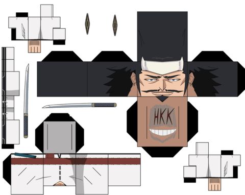 Çocuklar İçin  Bleach Kağıt Kübik Oyuncaklar Şablonu  