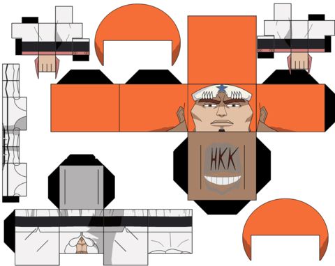 Çocuklar İçin  Bleach Kağıt Kübik Oyuncaklar Şablonu  