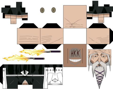Çocuklar İçin  Bleach Kağıt Kübik Oyuncaklar Şablonu  