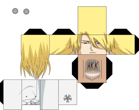 Çocuklar İçin  Bleach Kağıt Kübik Oyuncaklar Şablonu  