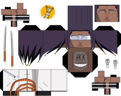 Çocuklar İçin  Bleach Kağıt Kübik Oyuncaklar Şablonu  