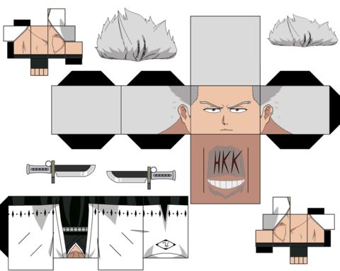 Çocuklar İçin  Bleach Kağıt Kübik Oyuncaklar Şablonu  