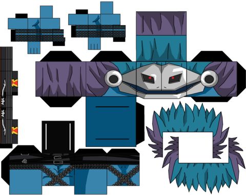 Çocuklar İçin  Digimon Kağıt Kübik Oyuncaklar Şablonu  