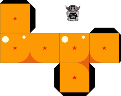 Çocuklar İçin  Dragon Ball Kağıt Kübik Oyuncaklar Şablonu  