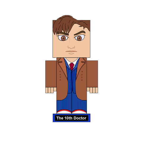 Çocuklar İçin  Doctor Who Kağıt Kübik Oyuncaklar Şablonu  