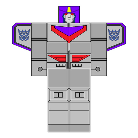 Çocuklar İçin  Transformers Kağıt Kübik Oyuncaklar Şablonu  