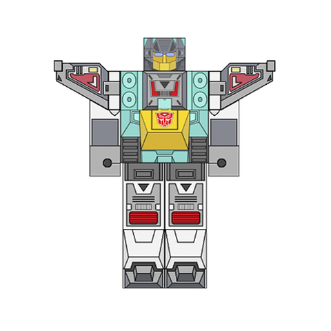 Çocuklar İçin  Transformers Kağıt Kübik Oyuncaklar Şablonu  