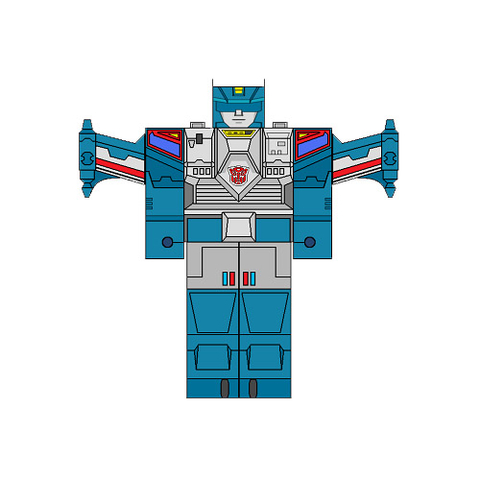 Çocuklar İçin  Transformers Kağıt Kübik Oyuncaklar Şablonu  
