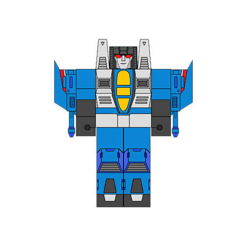 Çocuklar İçin  Transformers Kağıt Kübik Oyuncaklar Şablonu  