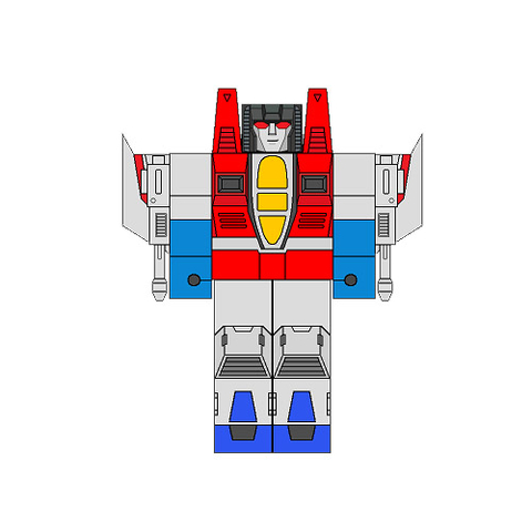 Çocuklar İçin  Transformers Kağıt Kübik Oyuncaklar Şablonu  