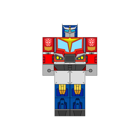 Çocuklar İçin  Transformers Kağıt Kübik Oyuncaklar Şablonu  