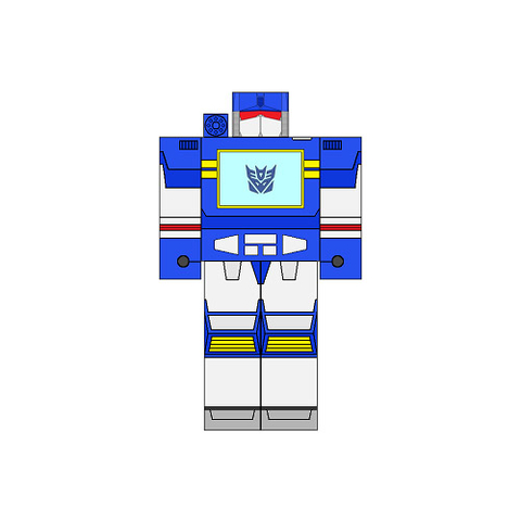 Çocuklar İçin  Transformers Kağıt Kübik Oyuncaklar Şablonu  