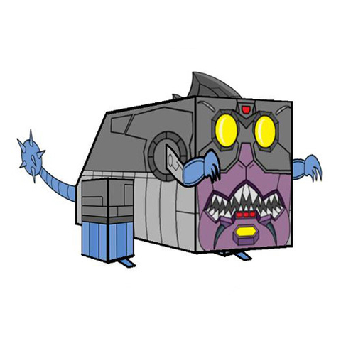 Çocuklar İçin  Transformers Kağıt Kübik Oyuncaklar Şablonu  