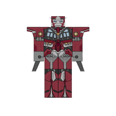 Çocuklar İçin  Transformers Kağıt Kübik Oyuncaklar Şablonu  