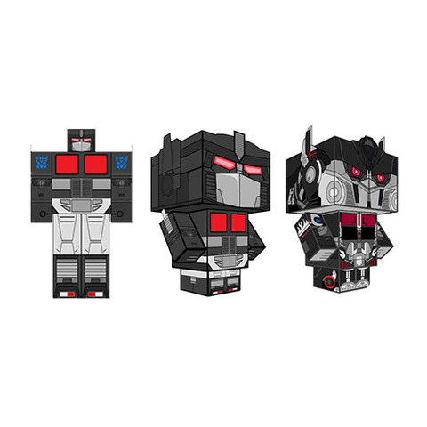 Çocuklar İçin  Transformers Kağıt Kübik Oyuncaklar Şablonu  