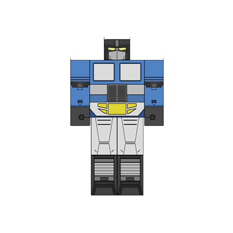 Çocuklar İçin  Transformers Kağıt Kübik Oyuncaklar Şablonu  